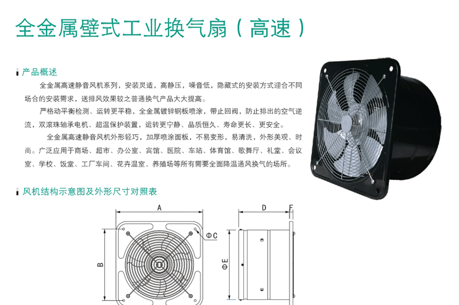 綠島風(fēng)全金屬工業(yè)換氣扇